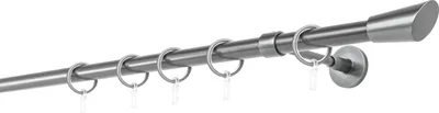 Produktbild von Gardinenstange Maß 20mm Rag 1-lauf Wand-Deckenträger 14cm Farbe: Anthrazit, Größe: 320cm