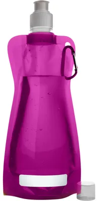 Produktbild von Wasserflasche/Getrankeflasche faltbar - rosa - Kunststoff - 420 ml