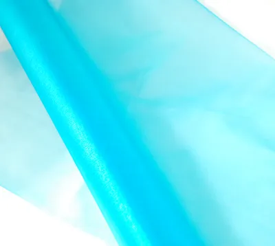 Produktbild von Organza türkisblau 10 m - Organzastoff Dekoration - Tischdeko - Deko