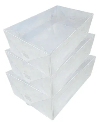 Produktbild von 3 DynaSun PP368T Schuhaufbewahrung box stapelbares für Schuhe und Accessoires