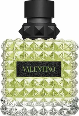 A studio shot of a Valentino perfume bottle.