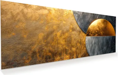 Produktbild von Glasbild 150x60cm in XXL für Wohnzimmer, Schlafzimmer Motiv Abstrakte Kreise