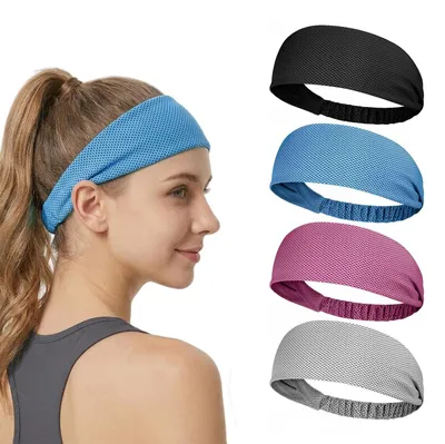 Obrázek produktu pro Reaorktic, 4 kusy sportovní čelenky, 24 x 8 cm, čelenka, potítko