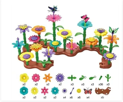 Imagen del producto de Kit de 90 piezas para la creación de arreglos florales, ideal para proyectos de jardinería creativos