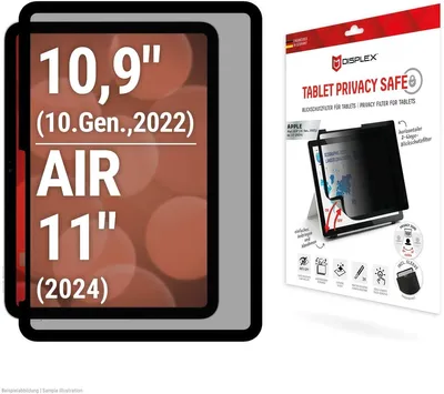Obrázek produktu pro Displex 01983, Filtr pro ochranu soukromí, 27,7 cm (10.9"), Lesklý, 3H, Polyethylentereftalát (PET), 1 kusů