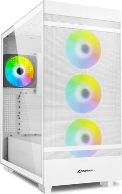 Zdjęcie produktu dla Sharkoon REBEL C50 RGB ATX Full Tower biały