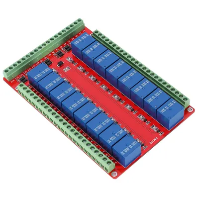 Obrázok produktu pre 16-kanálový reléový modul, 16-kanálová reléová doska, 16-kanálové relé, 16-kanálová rozhranie, 5V 16-kanálový reléový modul, 12 V 16-kanálový reléový modul, 24 V 16-kanálový reléový modul