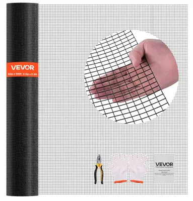 Obrázek produktu pro VEVOR zahradní plot 152 cm x 30,48 m, šířka 1,27x1,27 cm, plot z pozinkovaného drátu 1,06 mm, plot z vinylem potaženého drátu pro kuřata, svařované pletivo, zahradní plot pro králíky a drůbež
