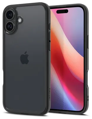 Produktbild von Spigen Ultra Hybrid, Cover, Apple, iPhone 16, 15,5 cm (6.1"), Schwarz