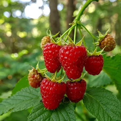 Productafbeelding van Frambozenstruik 'Himbo Top' - 2 planten - Winterhard en meerjarig - Echte planten uit Nederland - geen zaden, geen bollen, niet kunstmatig