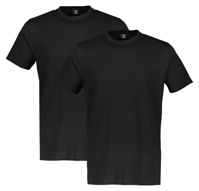 Produktbild von LERROS Doppelpack T-Shirt Rundhals in Premium Baumwollqualität , Farbe: BLACK , Größe: XL