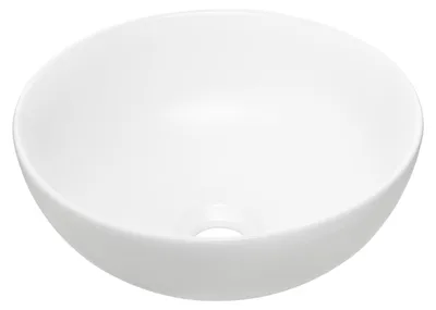 Zdjęcie produktu dla Umywalka Nablatowa Ceramiczna 32X32 Cm Biały Mat Okrągła