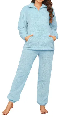 Immagine prodotto di Pigiama in pile per donna, ideale per l'inverno