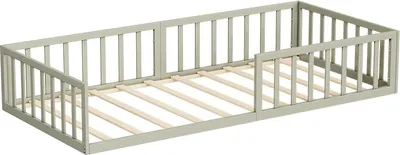 Produktbild von Bodenbett aus Metall Vitalispa Minno Greige 205 x 95 cm ohne Matratze, Model 56637