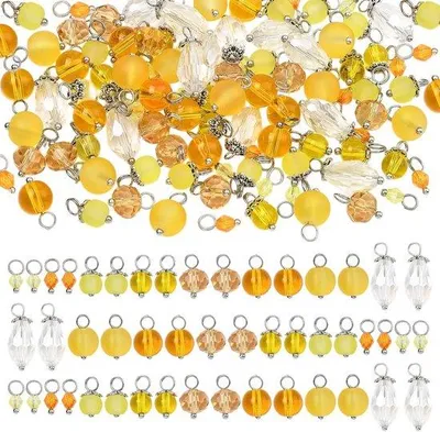 Productafbeelding van Crystal charms voor sieraden maken - diverse kleuren - glas - perfect voor DIY projecten
