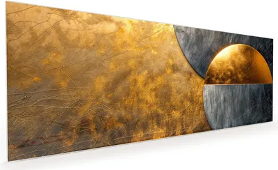 Produktbild von Küchenrückwand Spritzschutz Glas mit Motiv Abstrakte Kreise 40 x 40 cm