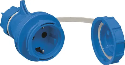 Produktbild von Kupplung 16A 230V IP68 2P+PE schuko wasserdicht hermetisch