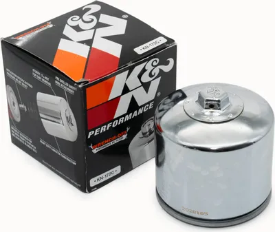 Obrázok produktu pre Olejový filter K&N Chrome Optics pre Harley Davidson FXR Super Glide Sportster XLX 61 Roadster 1000 / 1340 ccm My. 1980 - 1985