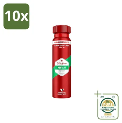 Image de 10 sprays déodorants Old Spice Restart - 150 ml - Pack de 10