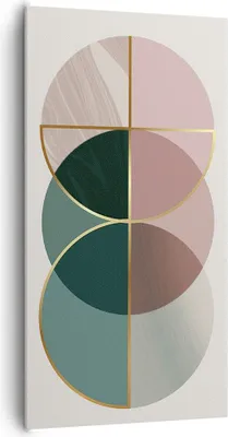 Produktbild von Bild auf Leinwand - Leinwandbild - Einteilig - Abstraktion Räder Minimalismus - 65x120cm - Wand Bild - Wanddeko - Wandbilder - Leinwanddruck - Bilder - Wanddekoration - Leinwand bilder - PA65x120-4399