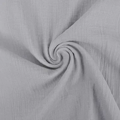 Image de Tissu double gaze à carreaux, vendu au mètre Tiny - 50 x 150 cm - Gris clair | par Craft Loom