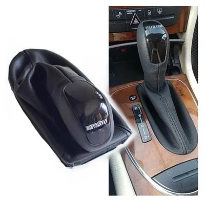 Image de Poignée De Vitesses Avec Manchon En Cuir Naturel Pour Mercedes Classe E W211 2003-09