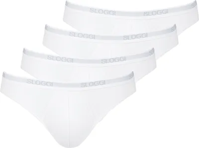 Produktbild von sloggi 4er Pack Basic Mini Slip / Unterhose Elastikbund mit weicher Innenseite, Flache Nähte und softe Kanten am Beinausschnitt, Hochwertige, langlebige Qualität
