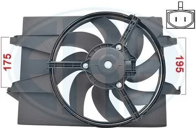 Produktbild von ERA 352085 Lüfter Motorkühlung Kühlerlüfter für FORD Fiesta Mk5 Schrägheck (JH1, JD1, JH3, JD3) Wasserkühler Ø361mm