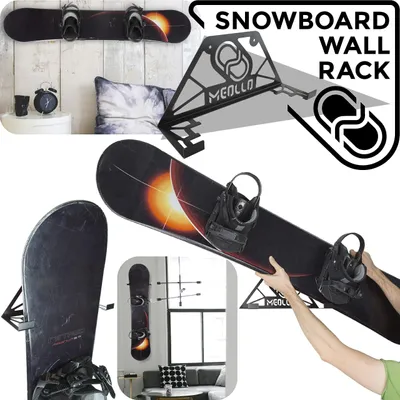 Produktbild von Solidchoice – Robuste Snowboard-Wandhalterung für die sichere Aufbewahrung