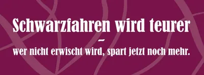 Produktbild von vianmo Holzschild 10x27 cm Schwarzfahren wird teurer Dekoration