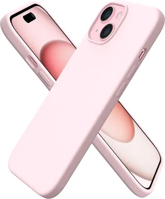 Produktbild von ORNARTO iPhone 15 Hülle 6,1 Zoll aus flüssigem Silikon Kratzfeste stoßfeste Schutzhülle 2023 - Rosa