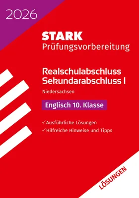 Produktbild von STARK Lösungen zu Englisch - Realschulabschluss 2026 Niedersachsen - Prüfungsvorbereitung