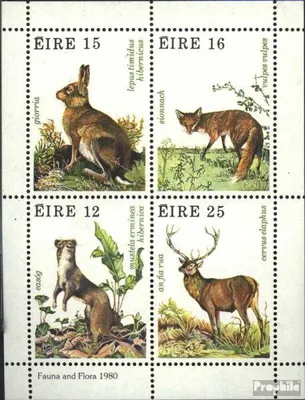 Produktbild von Briefmarken Irland 1980 Mi Block3 (kompl.Ausg.) postfrisch Wildtiere