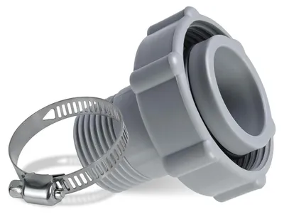 Productafbeelding van Zwembad afvoerkit met 1,5" aansluiting, slangadapter met slangklem voor inbouwbaden