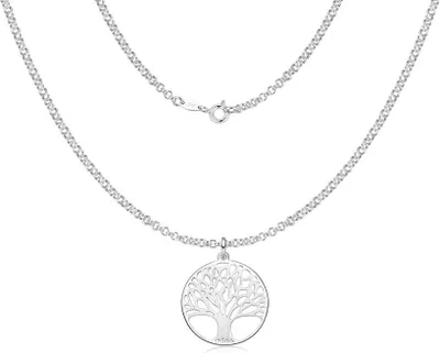 Produktbild von SILBERKETTEN STORE Doppelerbskette 2,4mm mit Lebensbaum - 925 Silber - 60cm