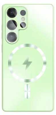 Image de Coque de téléphone MagSafe, charge magnétique, protection de l'objectif, compatible avec le Samsung Galaxy S26 Ultra 5G, couleur verte