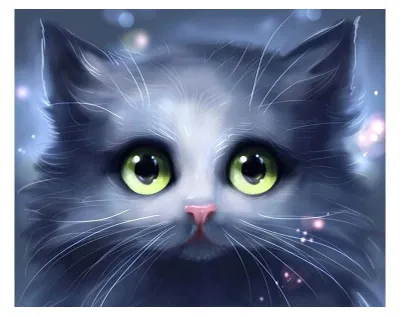 Obrázok produktu pre Diamantová mozaika - psia mačka