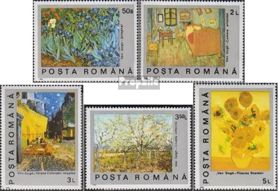 Produktbild von Briefmarken Rumänien 1991 Mi 4637-4641 (kompl.Ausg.) postfrisch Vincent van Gogh