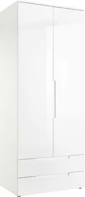 Produktbild von Kleiderschrank "Suzette I" Weiß / Weiß hochglanz