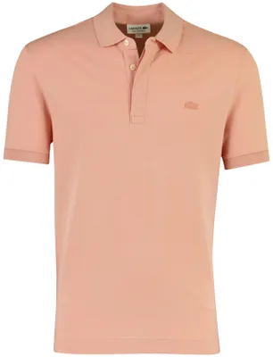 Obrázek produktu pro Polo tričko s krátkým rukávem v lososové barvě, značka Lacoste, klasický střih
