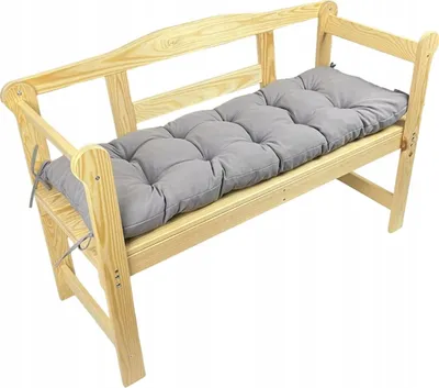 Produktbild von Gartenbankkissen, hellgrau, 150x40x8, Gartenkissen, Gartensitzkissen, Outdoorkissen, Gartenkissen