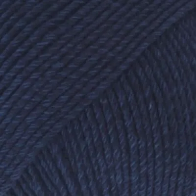 Produktbild von Drops Baumwolle Merino Uni Colour 08 Navy Strickgarn