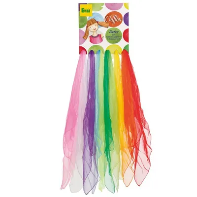 Produktbild von Erzi Chiffontücher Ulkis, 10er Set