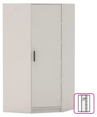 Produktbild von Kondela Eckkleiderschrank Bena 3 - Kaschmir