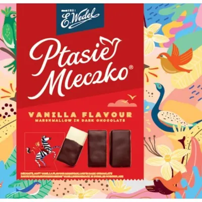 Produktbild von Wedel "Ptasie Mleczko" Schaumzuckerkonfekt mit Vanillegeschmack 340g