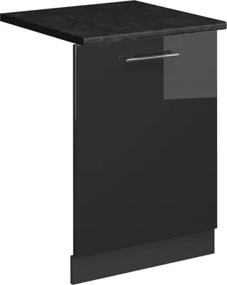 Produktbild von Geschirrspülblende Vicco Fame-Line Anthrazit Hochglanz 60 cm , AP Anthrazit, Model 54818
