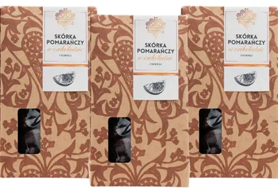 Image de Écorces d'orange enrobées de chocolat noir 100 g - Schronisko Bukowina - 3 x