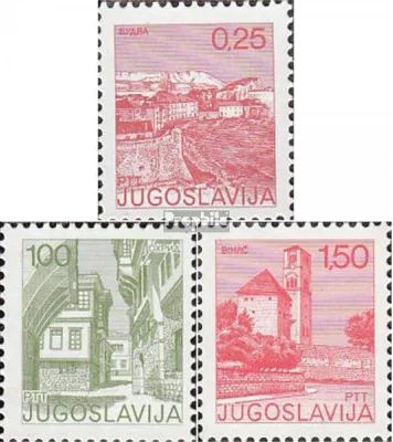Produktbild von Briefmarken Jugoslawien 1976 Mi 1660A-1662A (kompl.Ausg.) postfrisch Freimarken