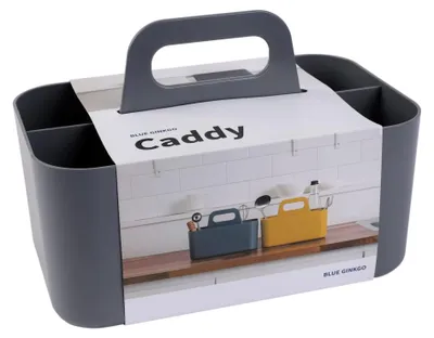 Stapelbare Aufbewahrungsbox aus Kunststoff, 25x15,5x27 cm, grau