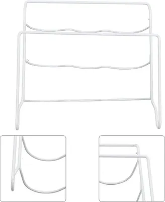 Produktbild von Famanu Flaschenregal Metall für Kühlschrank und Küchenarbeitsplatte - Stabil und langlebig